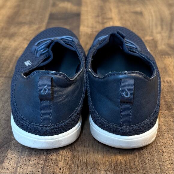 OluKai Alapa Li Boat Beach Shoes No Tie Casual Slip On Blue Kids Size 2 EU 34 - Picture 5 of 11